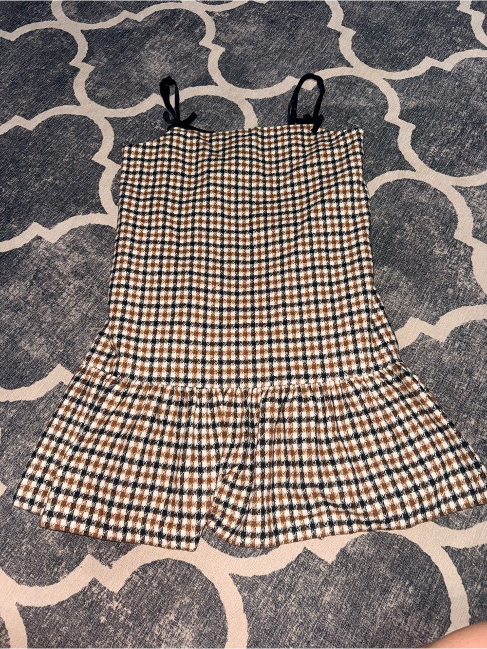 Mustard Seed plaid mini Dress